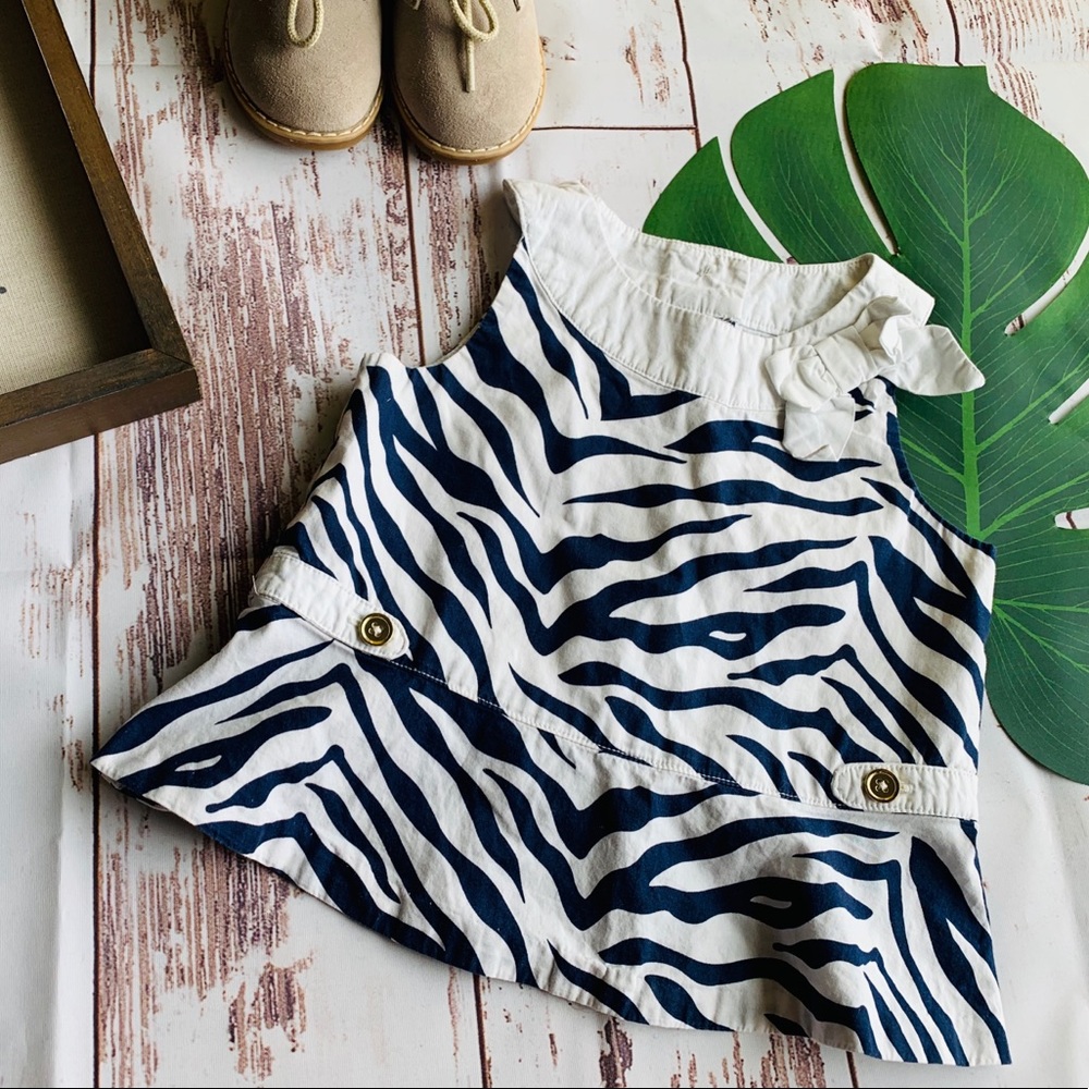 Janie and Jack Zebra Pattern Top